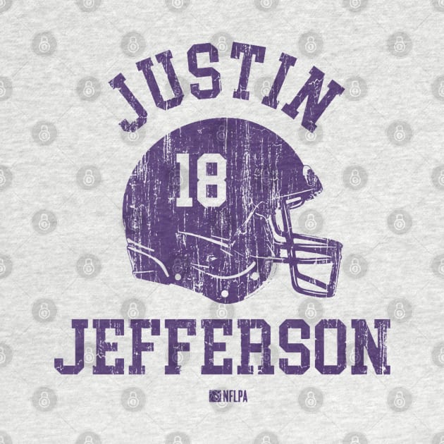 Justin Jefferson Minnesota Helmet Font by TodosRigatSot